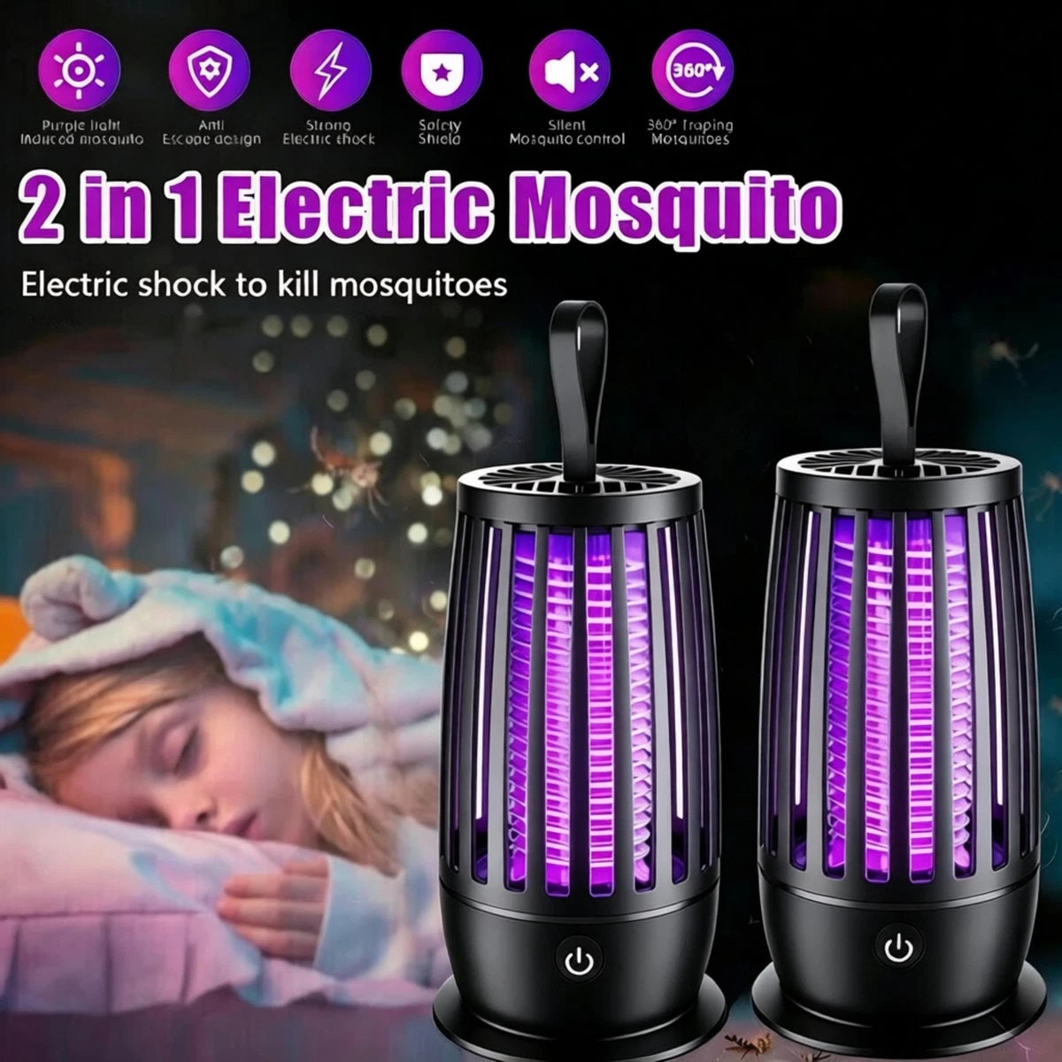 Velnox Volt Mata Mosquitos sin Químicos.